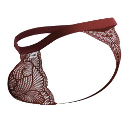 CandyMan String en dentelle Bachos Bordeaux